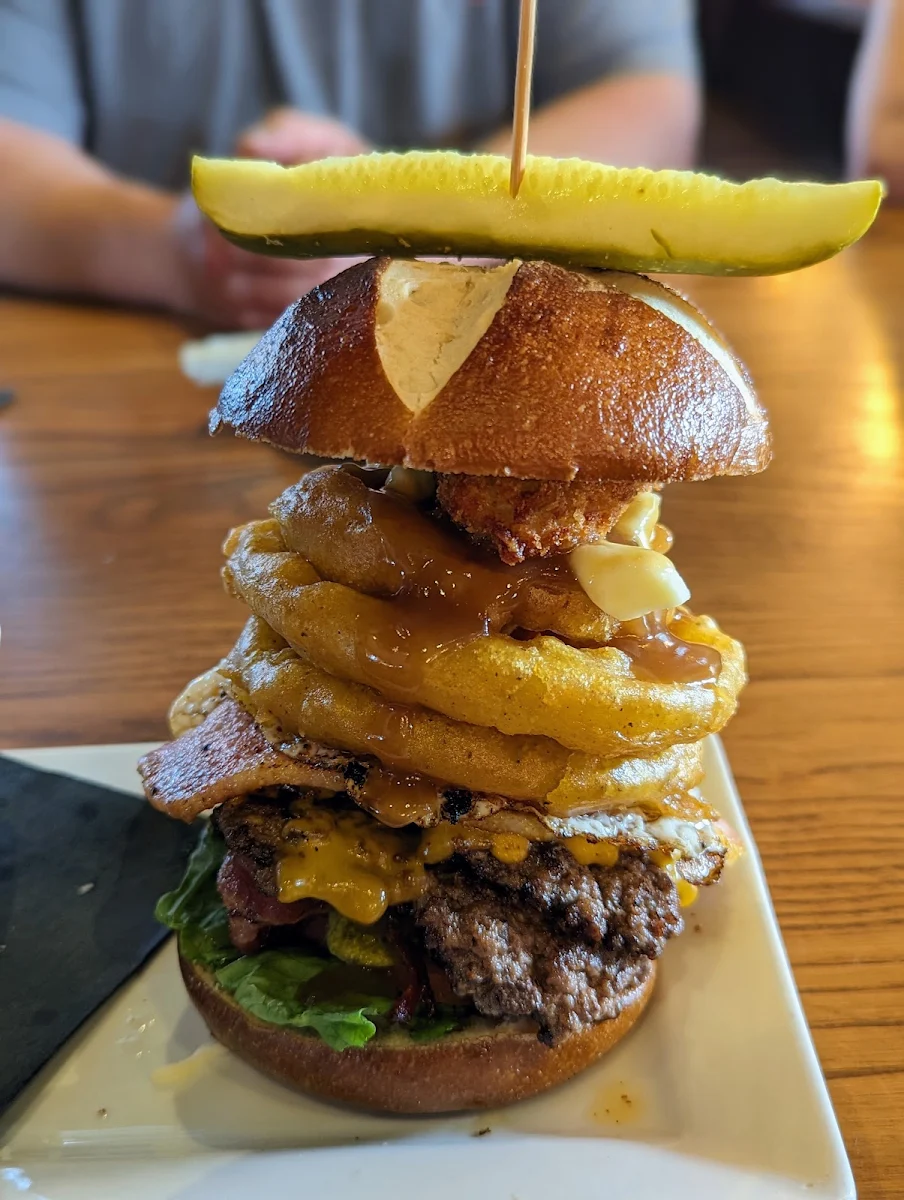 In Training Burger and House Salad