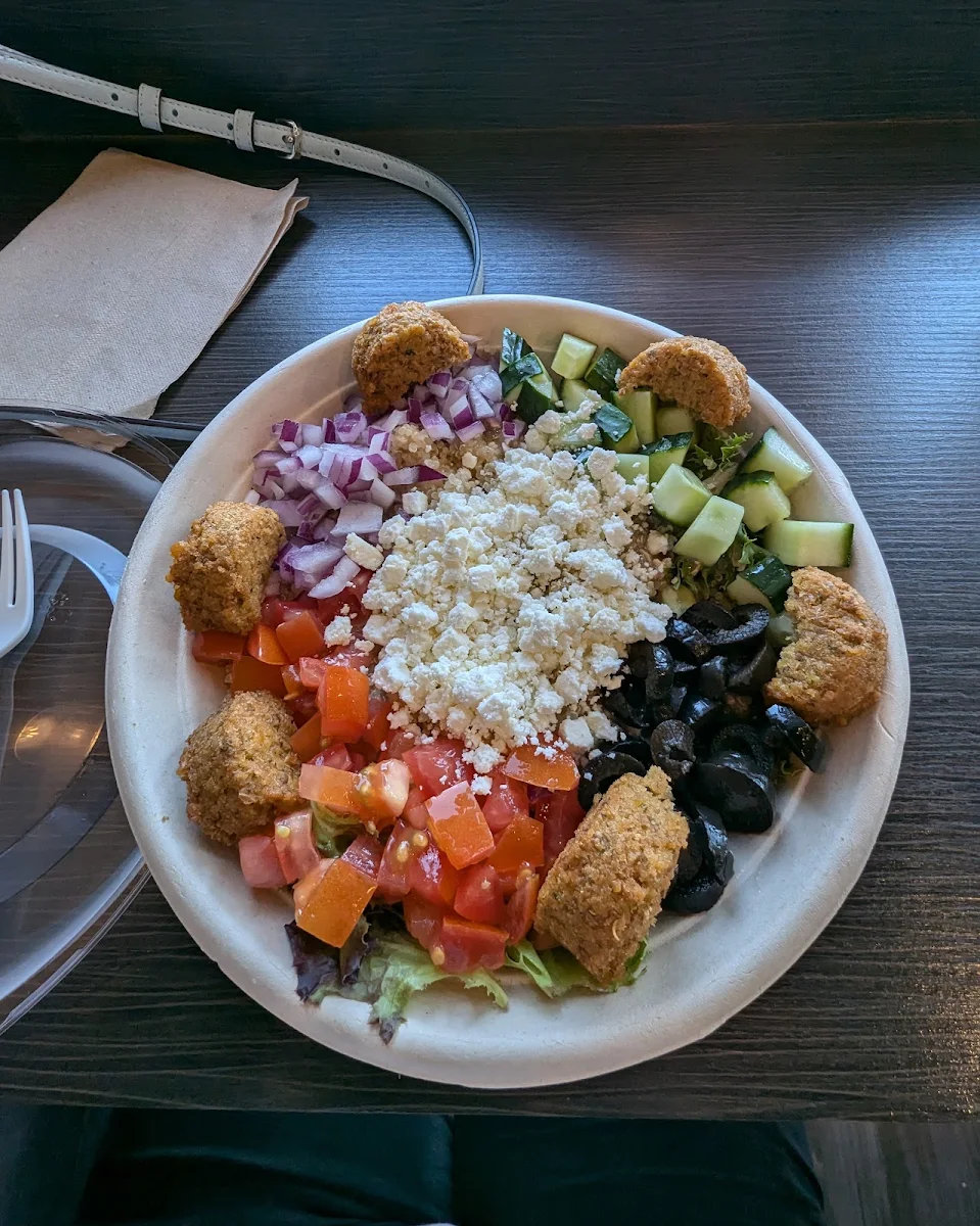 Falafel Feta Greek Bowl