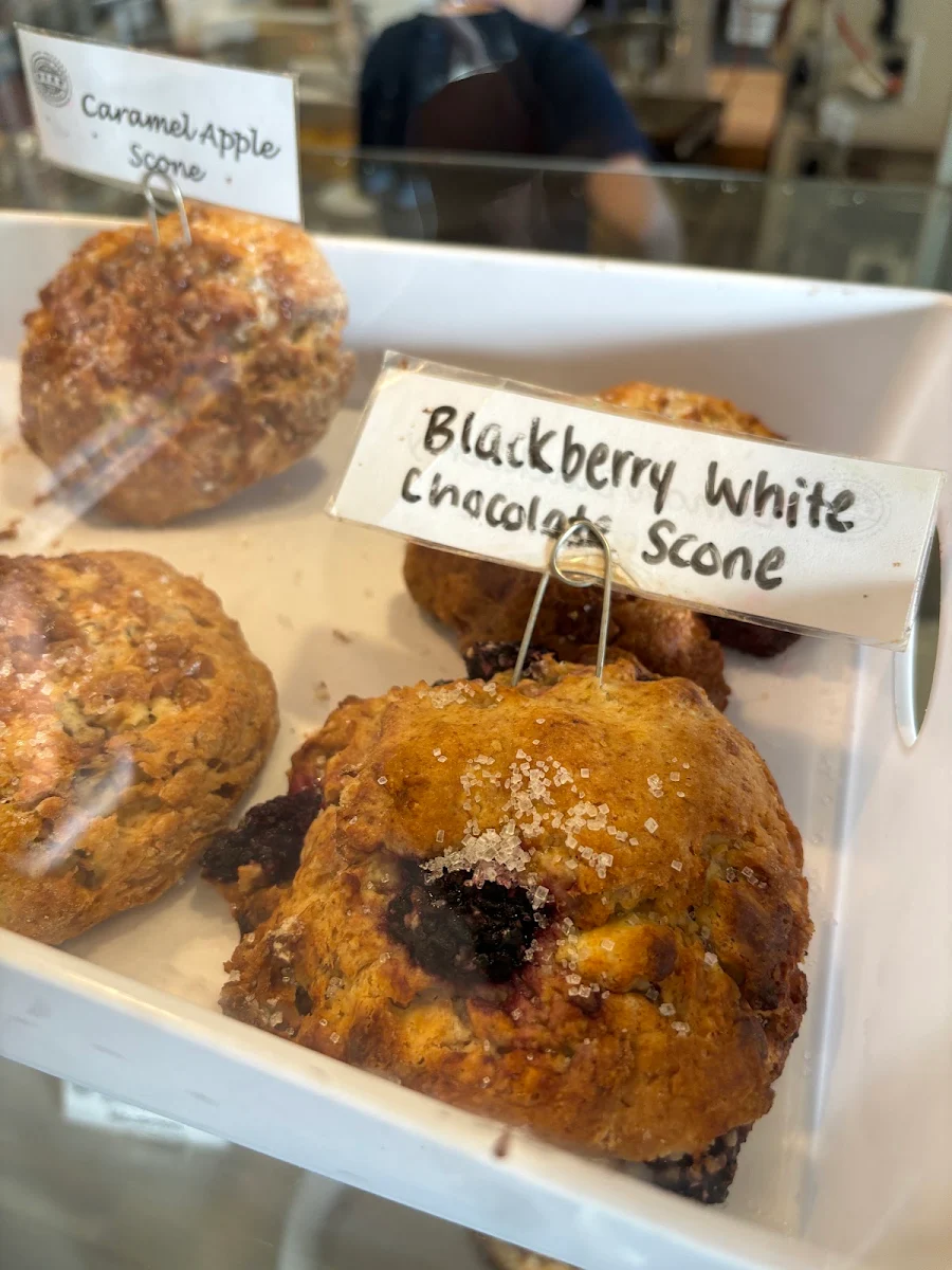 Blackberry White Chocolate Scone