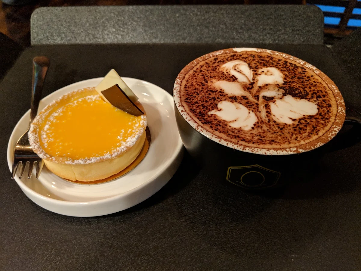 Lemon Tart and Hot Chocolate
