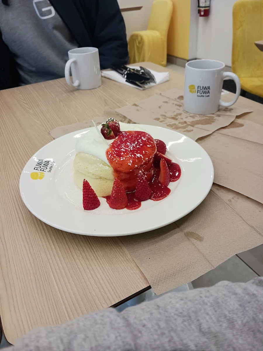 Matcha Strawberry Pancakes