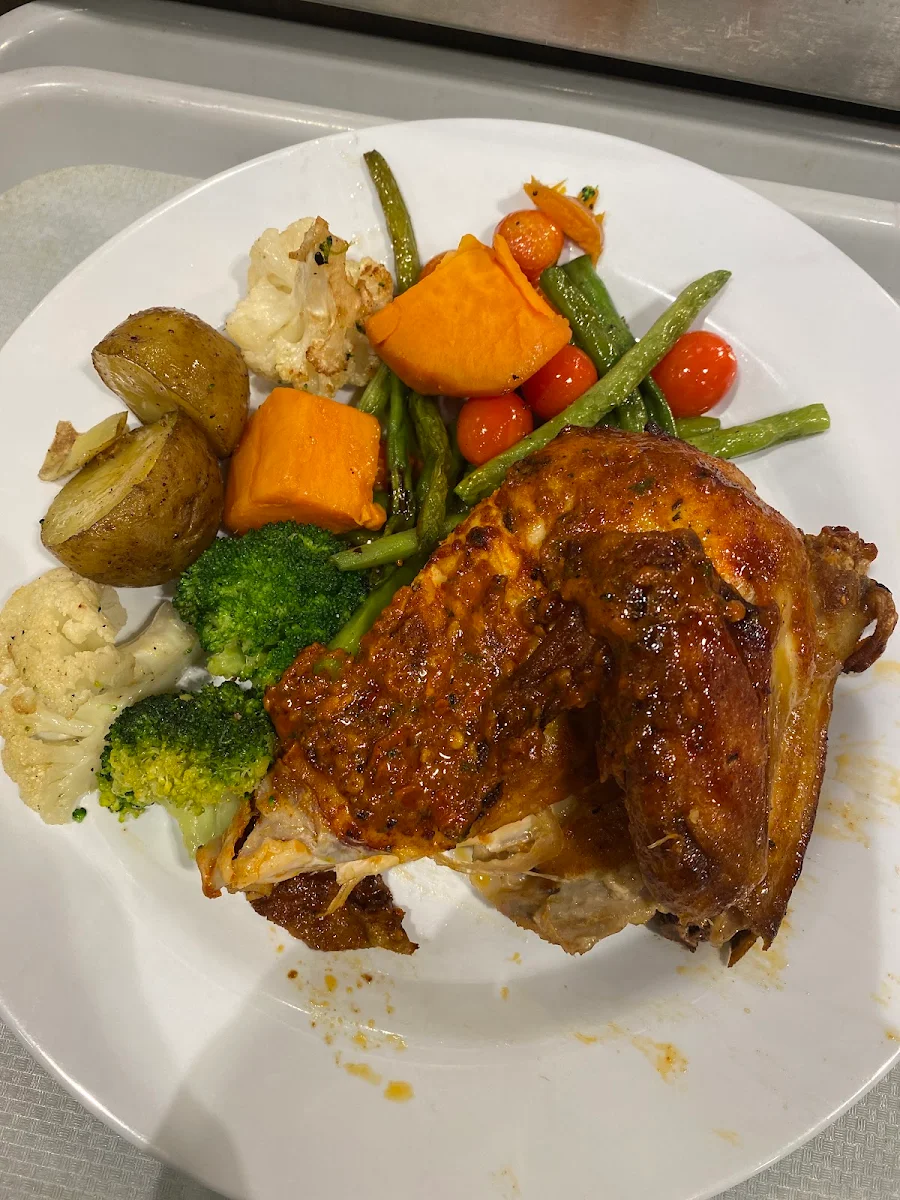 Rösti with BBQ Jerk Chicken Leg