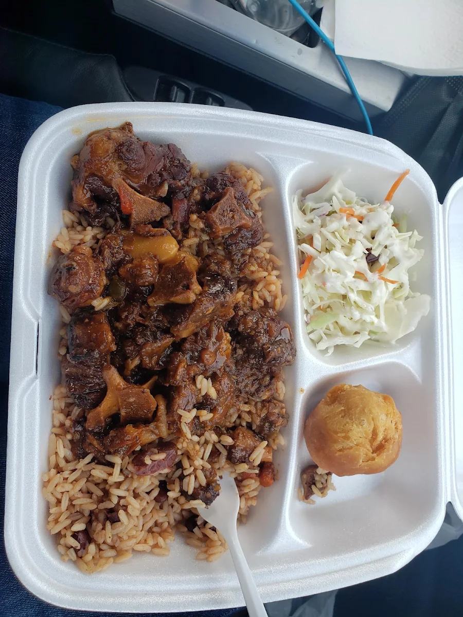 Jerk Chicken and Curry Goat Combo