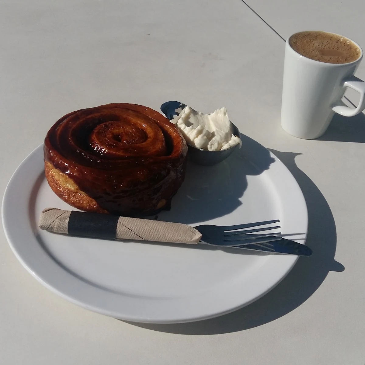 Cinnamon Roll with Cream Cheese