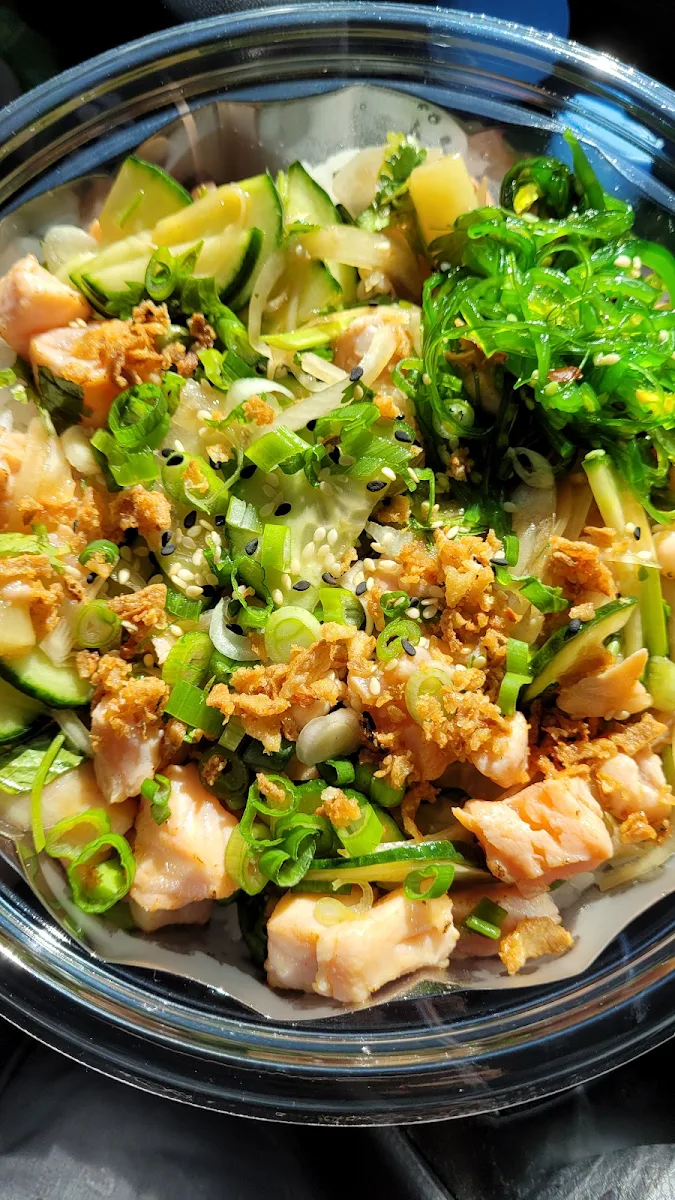 Yuzu Ponzu Salmon Poke Bowl