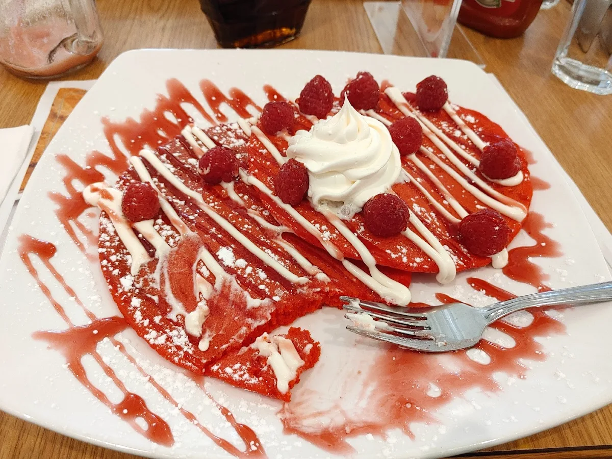 Red Velvet Pancakes