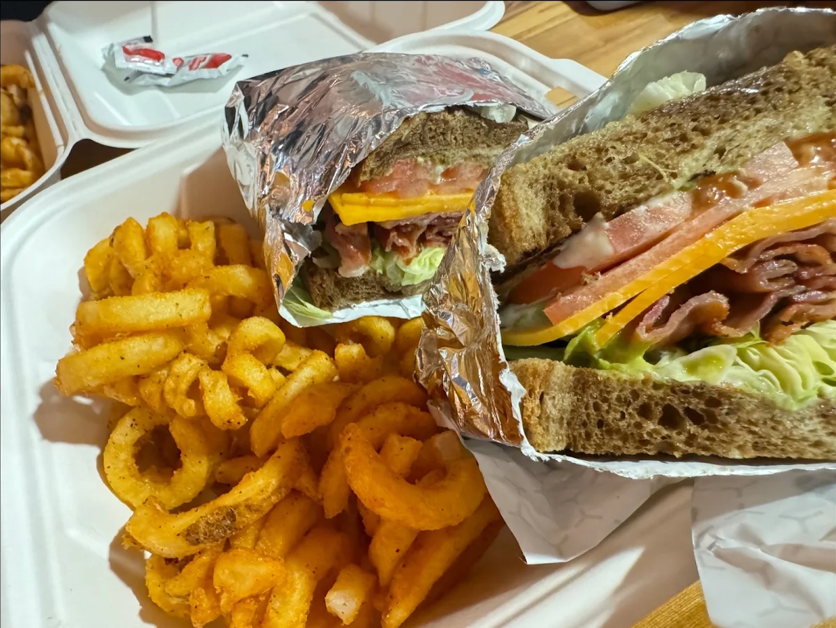 blt with Curly Fries