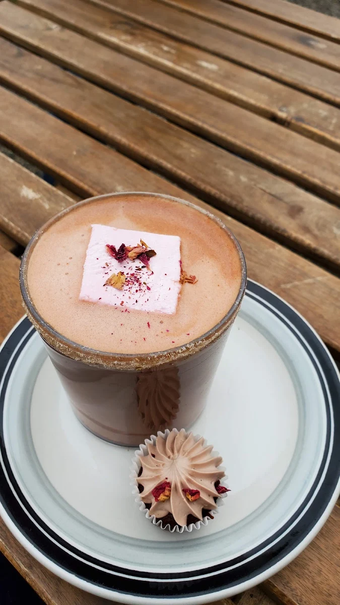 Rose Cardamom Hot Chocolate