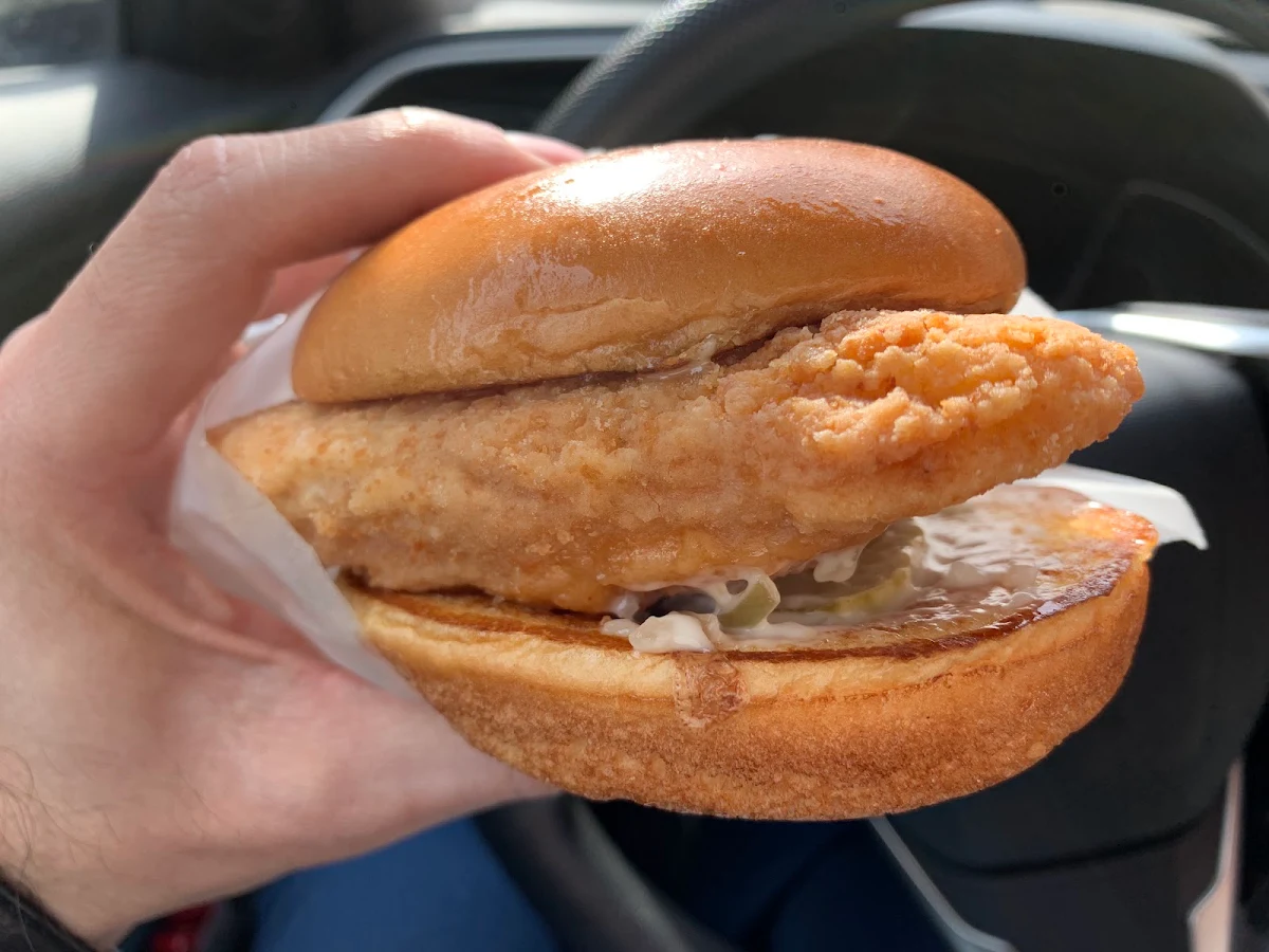 Cajun Flounder Fish Sandwich