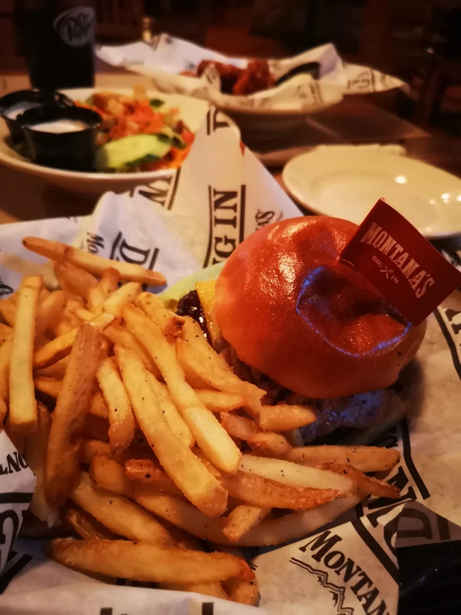 Great Canadian Burger with Waffle Fries