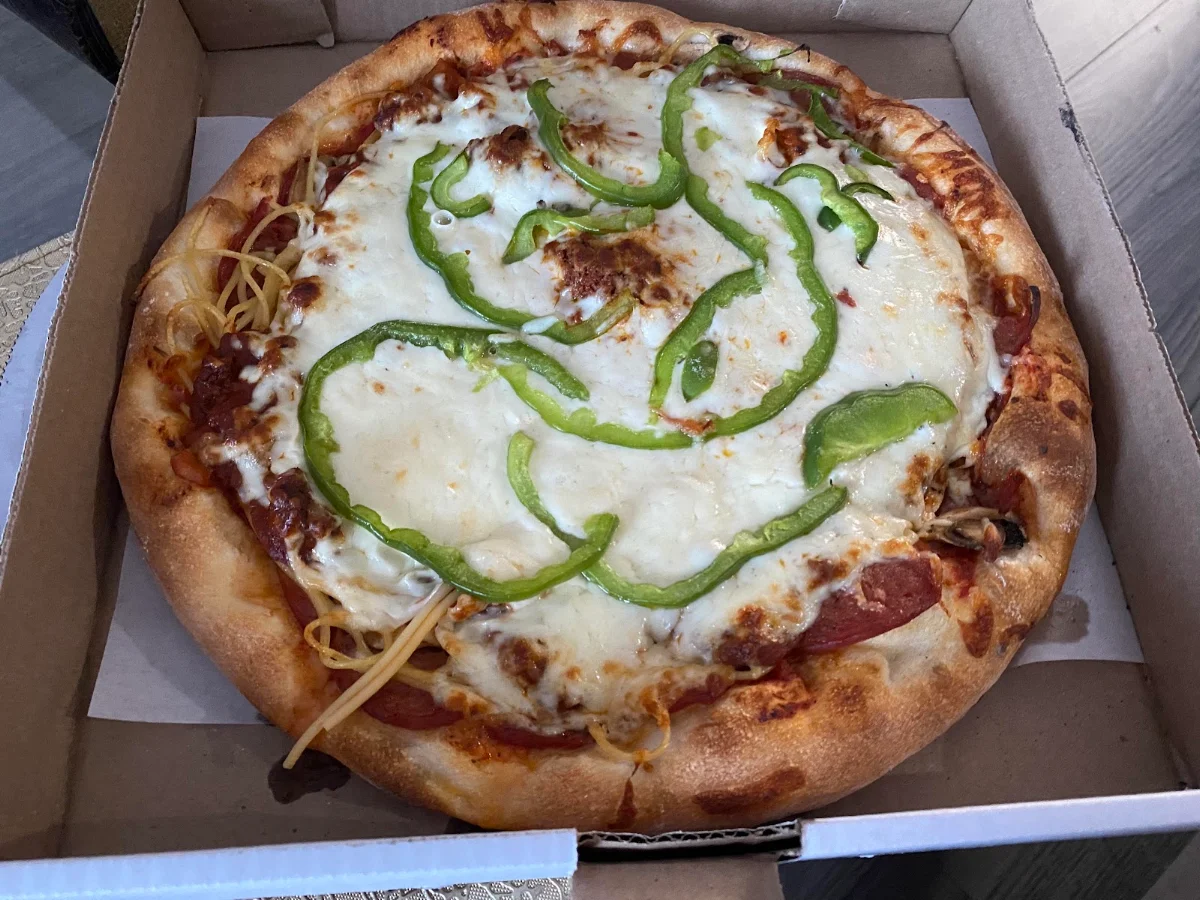 Pizza Avec Pâte Sauce Bolognaise