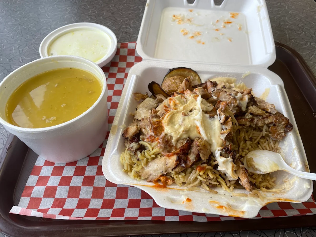 Chicken Plate with Lentil Soup