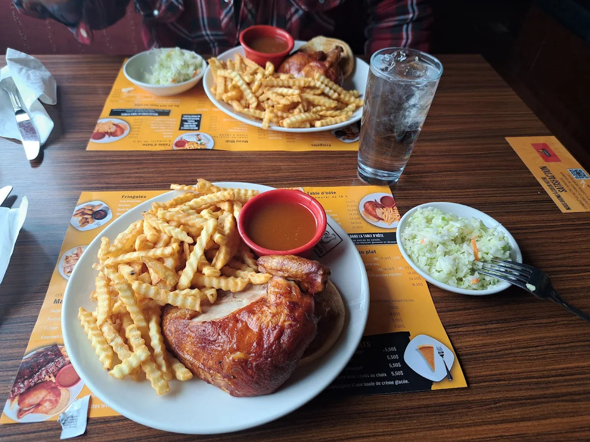 Quarter Chicken Dinner with Coleslaw Salad