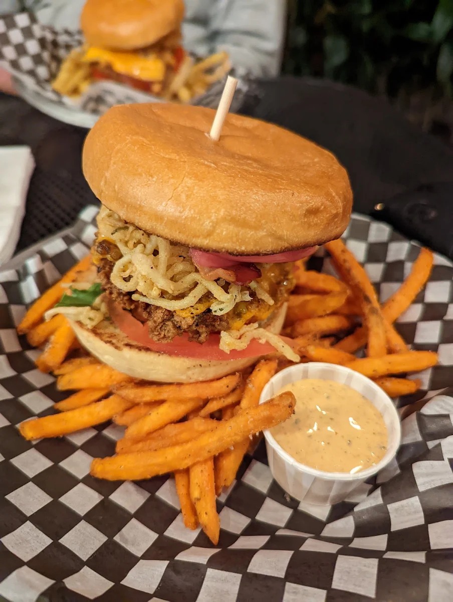 Big Pickle Burger and Hot Shot Burger