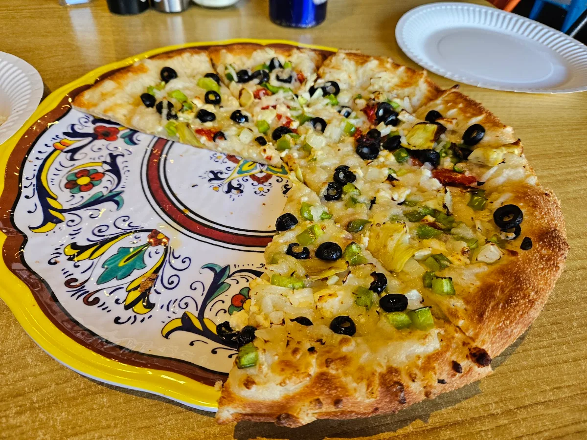 Euro Veggie Pizza with Dairy Free Cheese