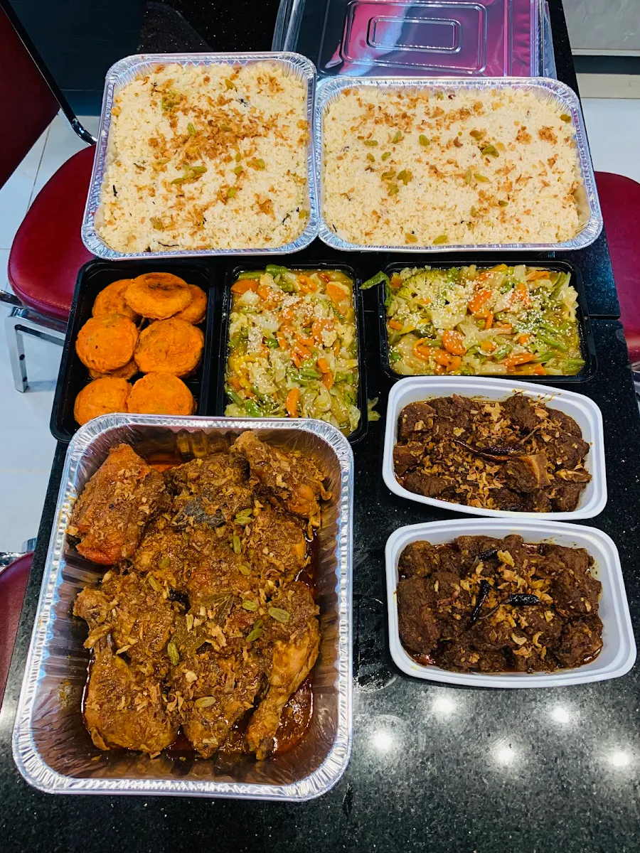Chinese Combo Fried Rice Chicken Kebab
