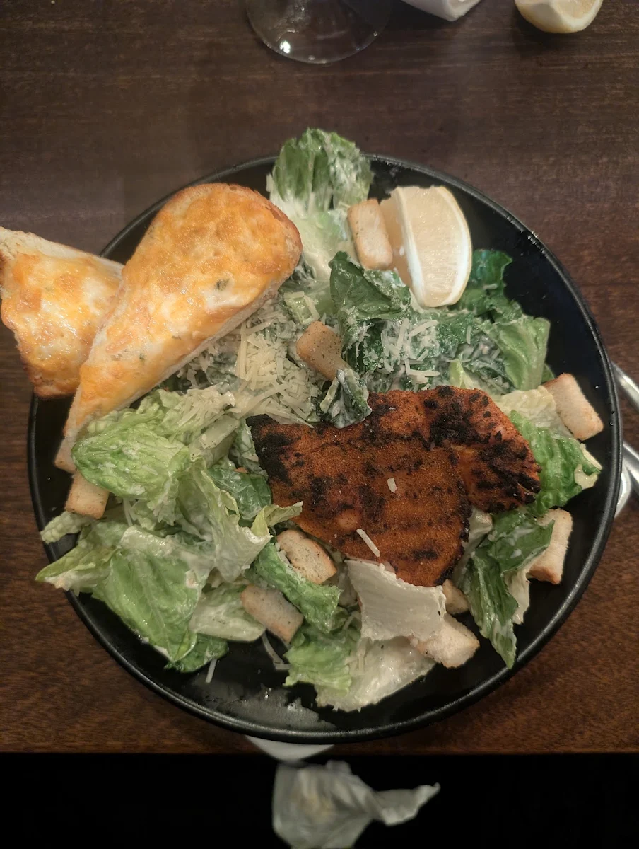 Ceaser Salad with Cajun Chicken