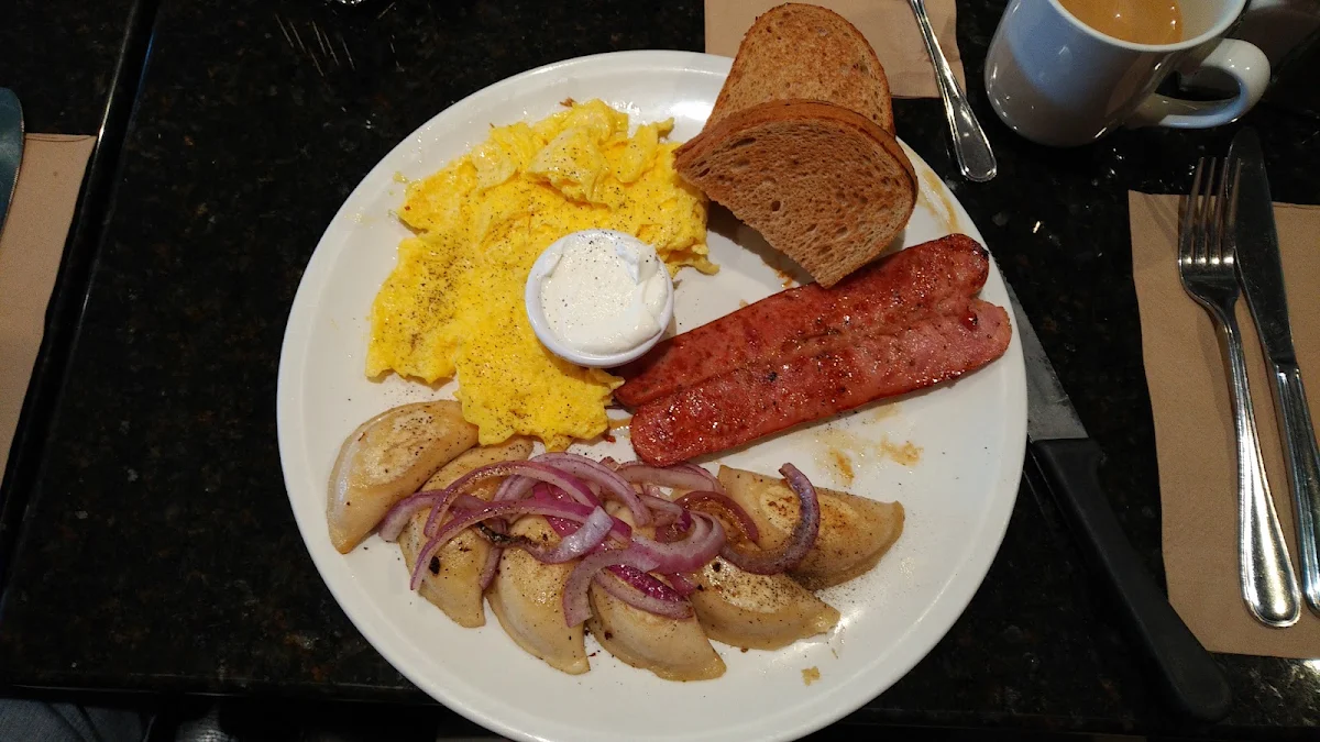 Italian Sausage and Perogi Breakfast