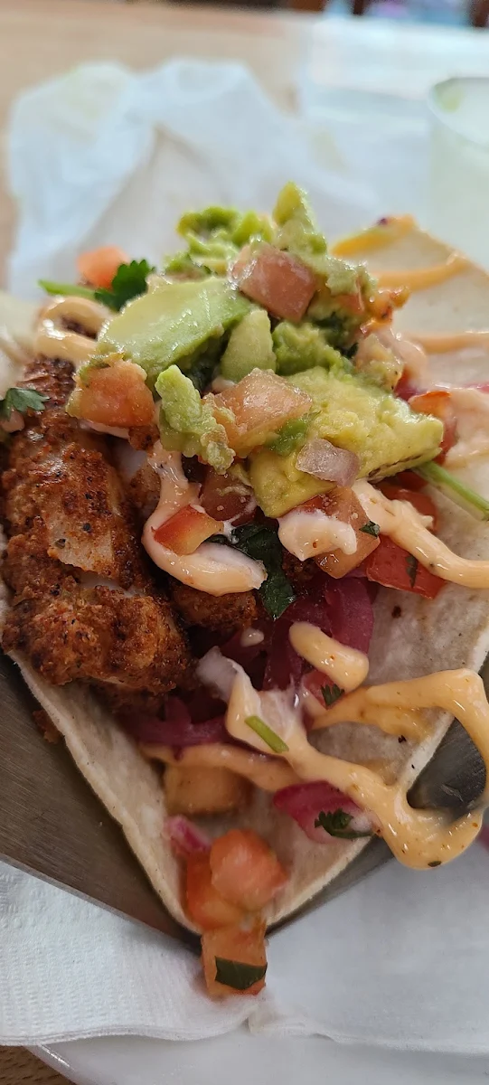 Blackened Fish Taco with Fresh Guacamole