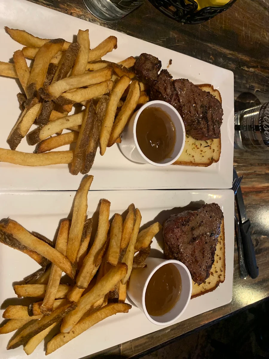 Steak Sandwich and Fries