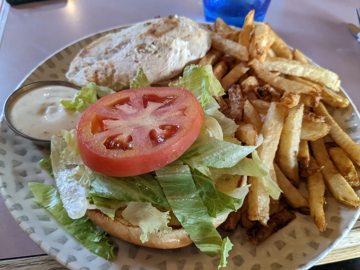 Crispy Chicken Burger with Grilled Chicken