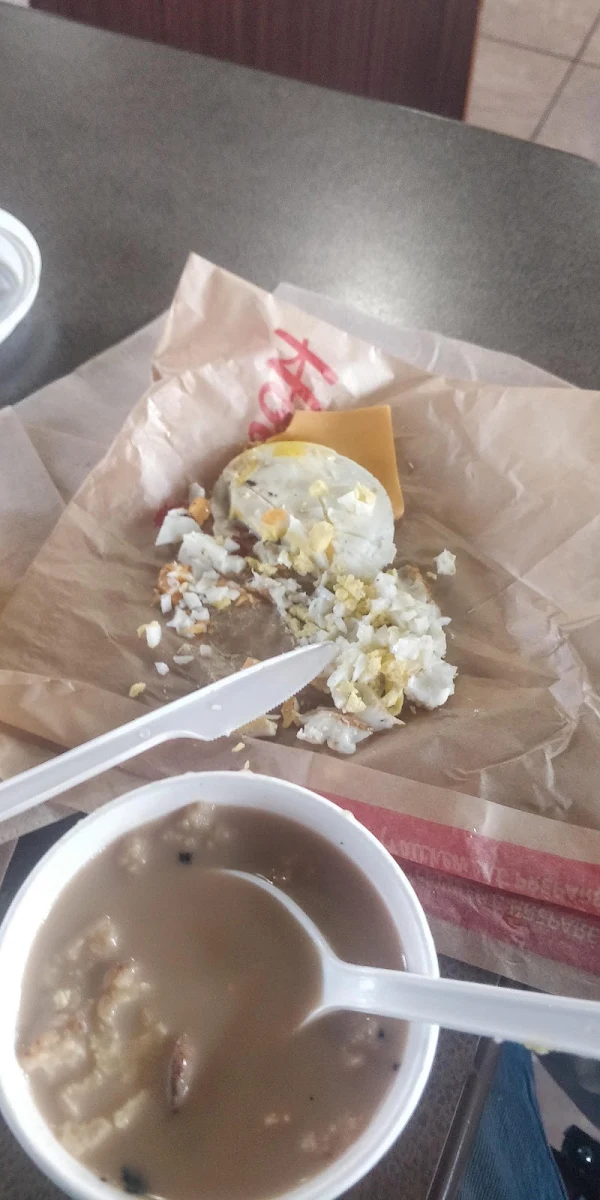 Egg and Cheese Sandwich on a Buiscuit