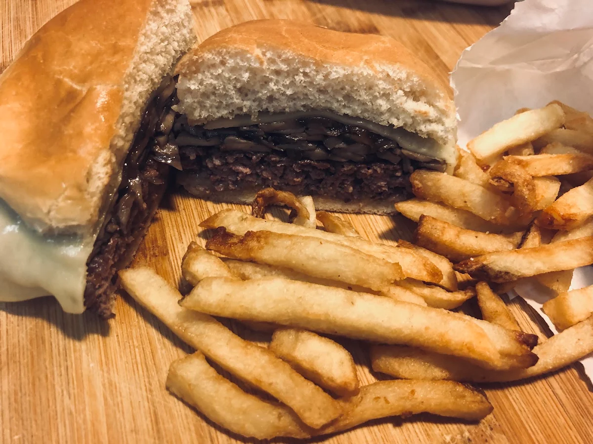 Mushrooms and Grilled Onions
