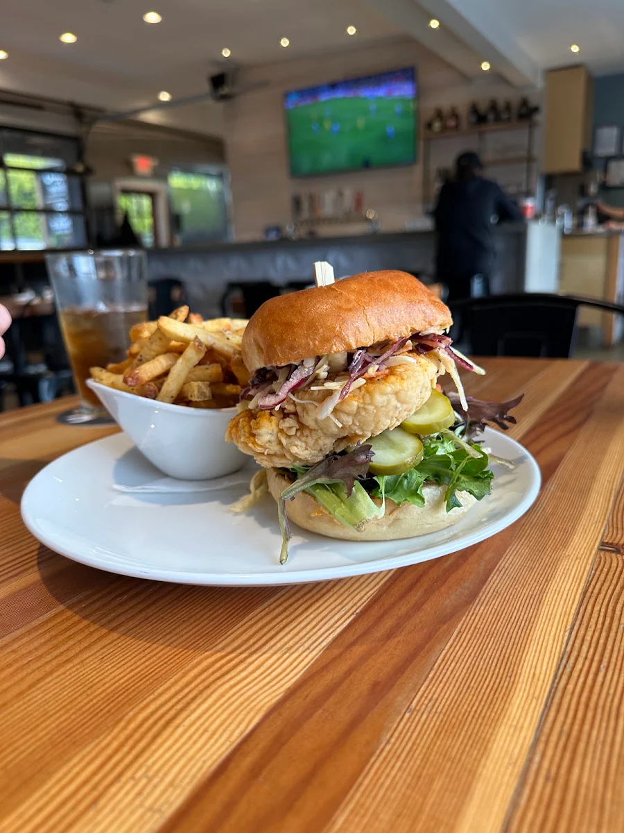 Chicken Burger with Fries