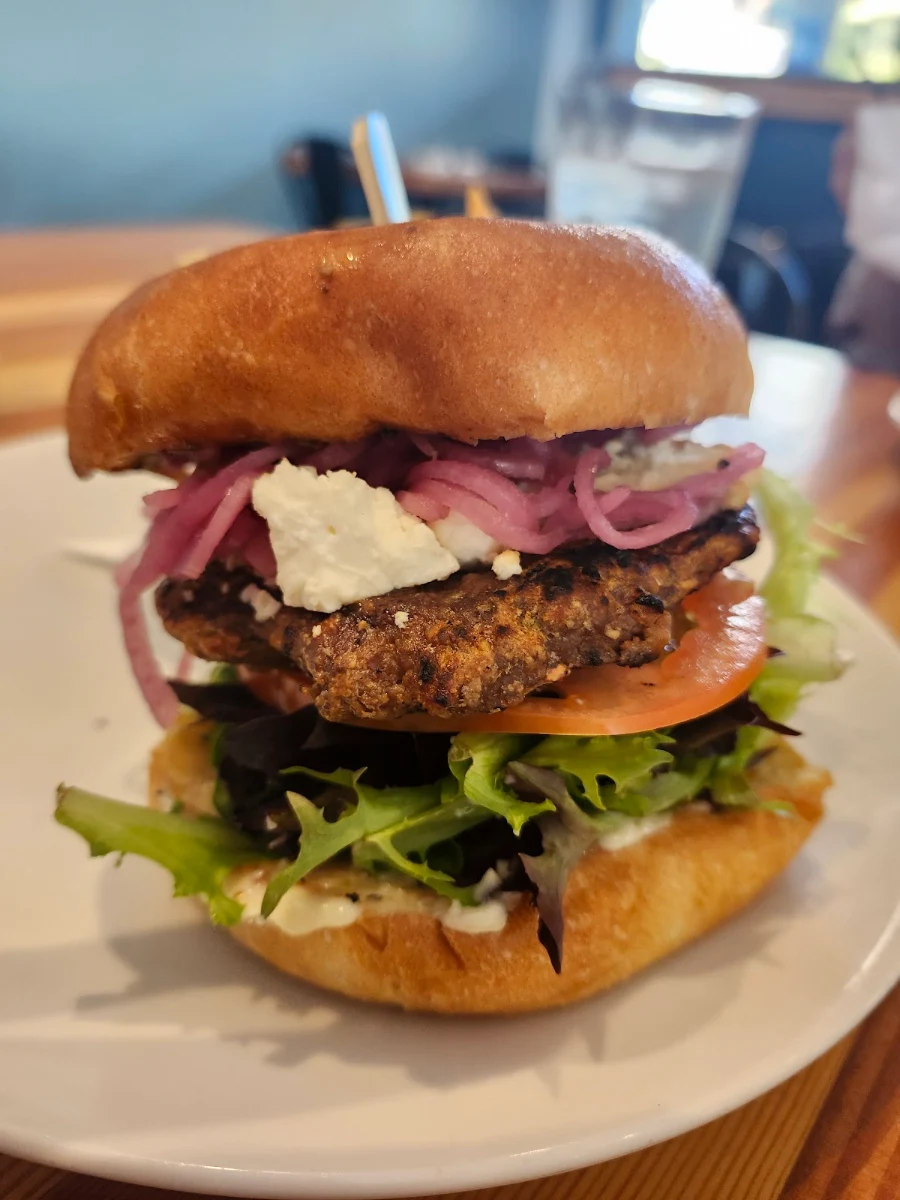 Lamb Burger and Fries