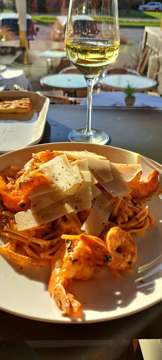 Linguistique Aux Crevettes Sauce Rosé