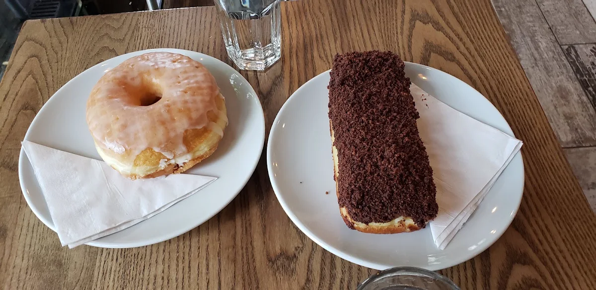 Sourdough Glazed Donut Left & the Week's Special Right