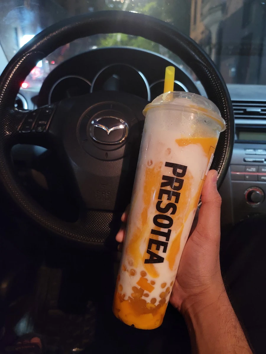 Yuzu Slush W Jelly Boba Frappé Glacé Au Yuzu Avec Gélee de Boba