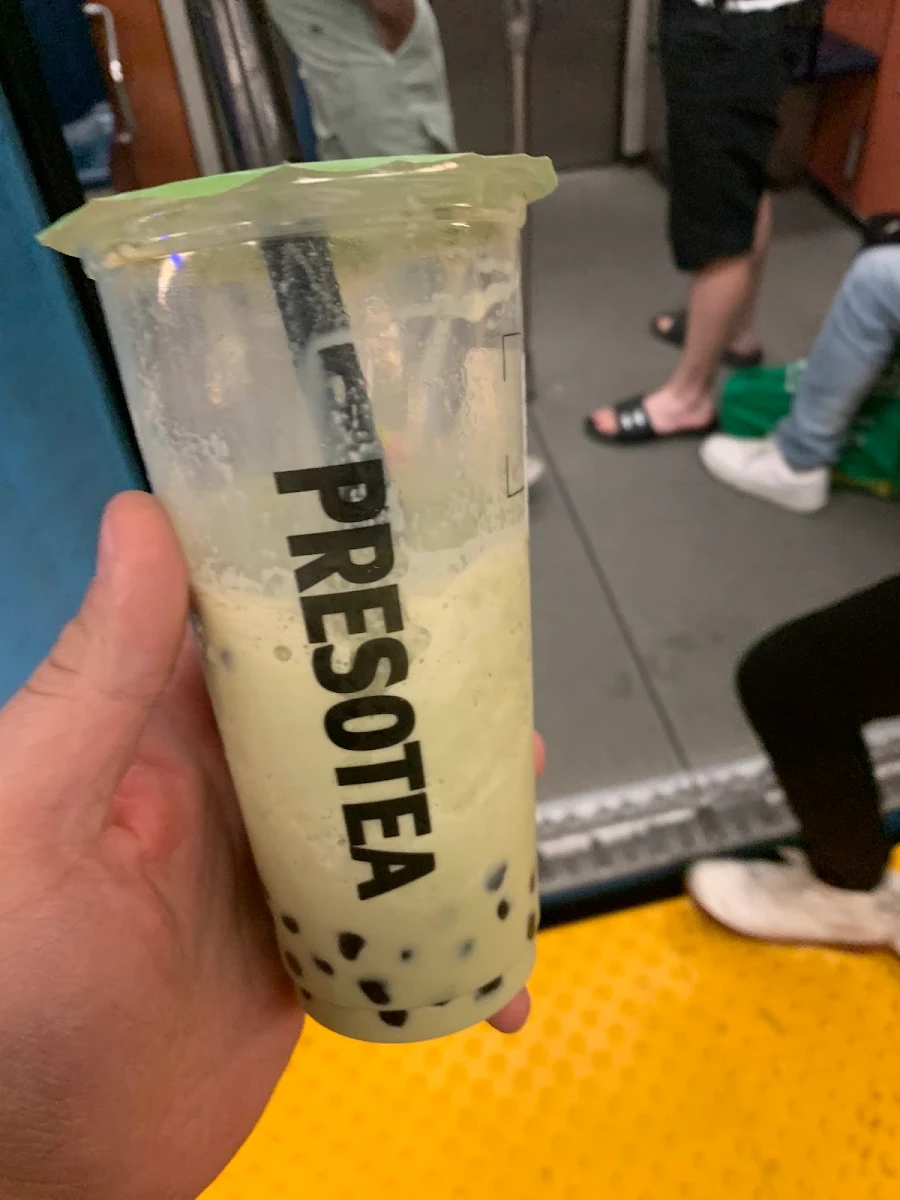 Matcha Frappe with Tapioca