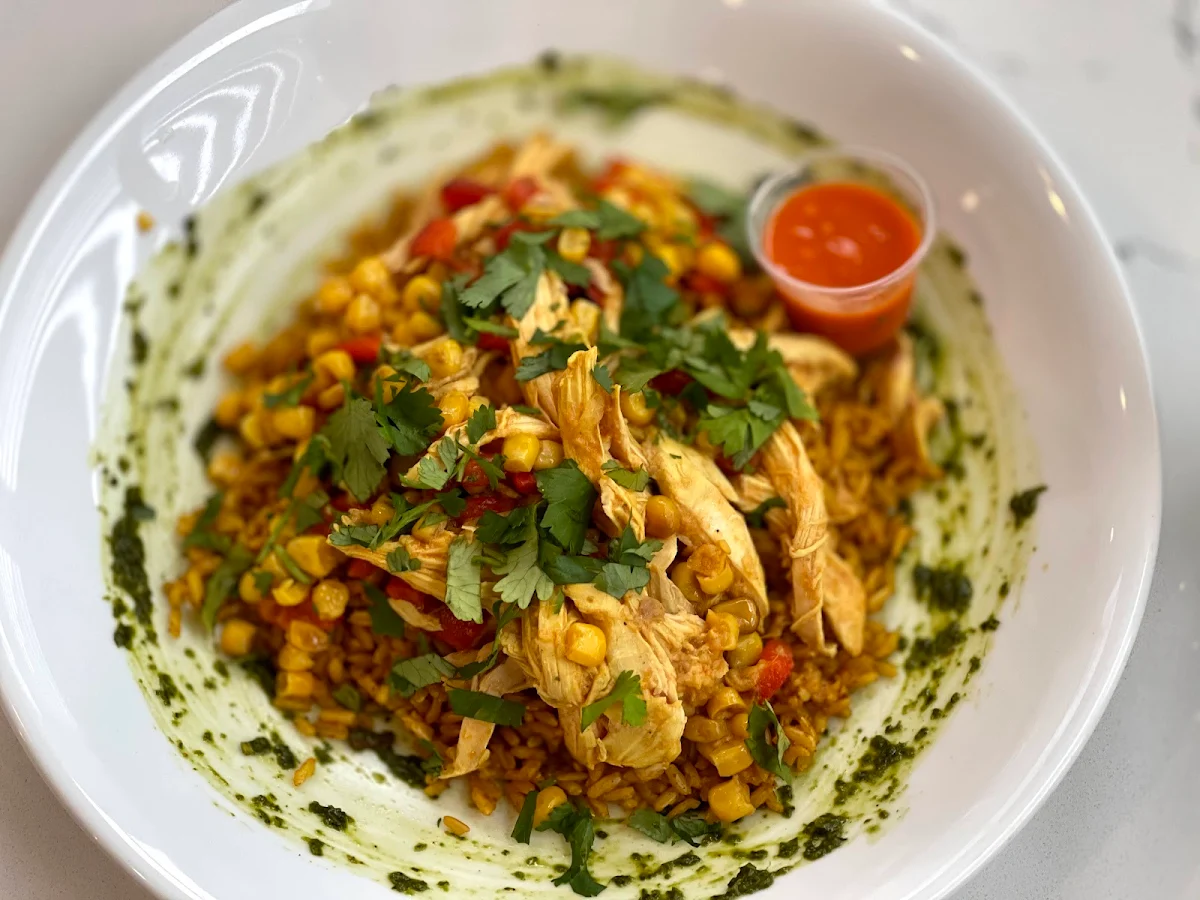Turmeric Chicken Bowl with Brown Rice