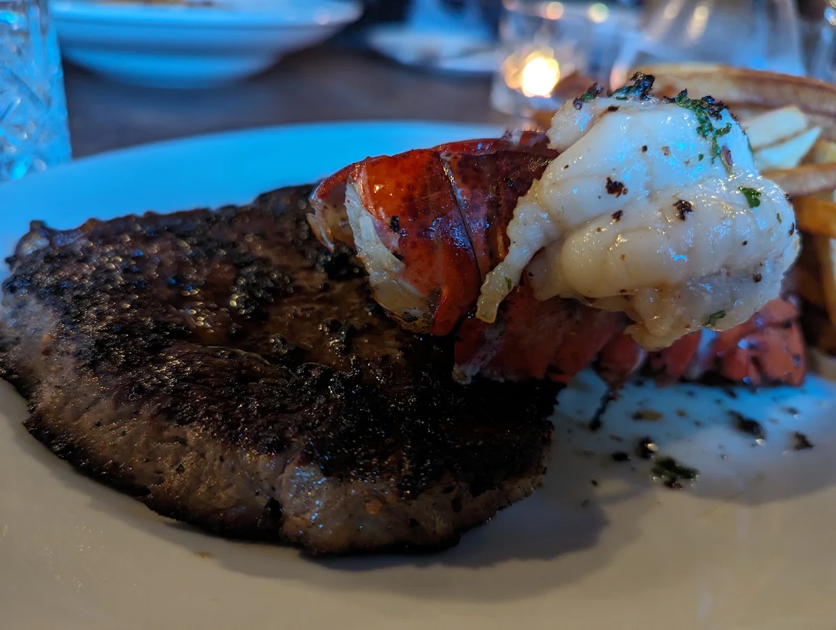 Steak Fries with Lobster Tail