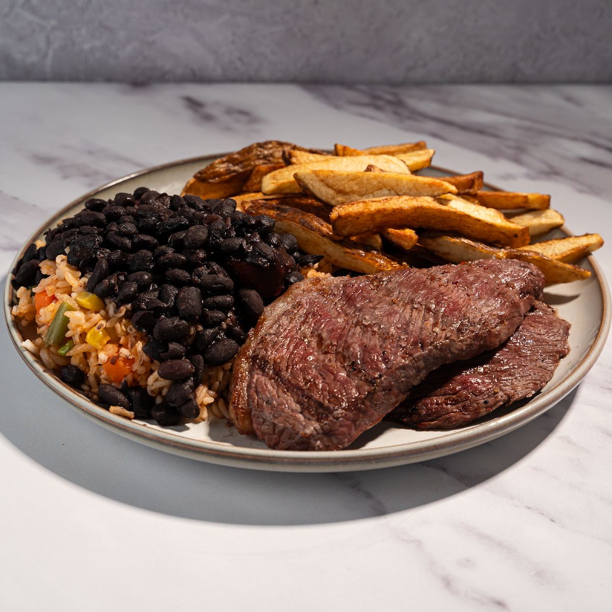 Picanha with Rice Beans and Fries