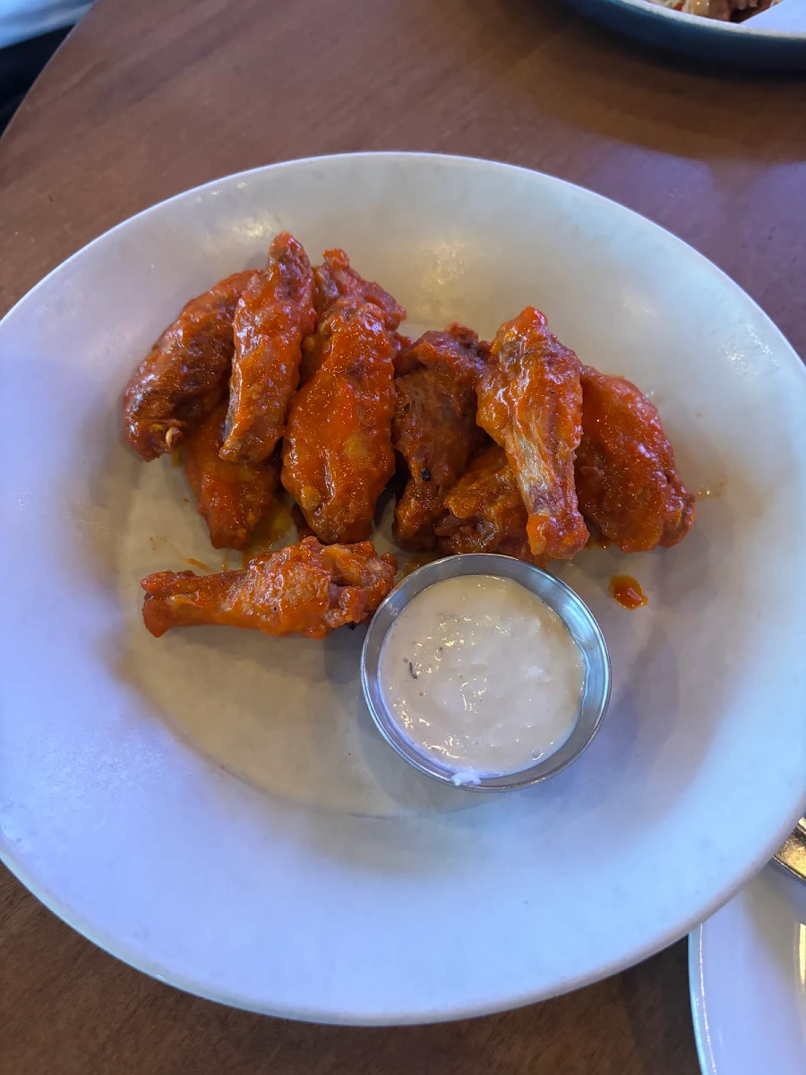 Hot Wings with Blue Cheese Dip