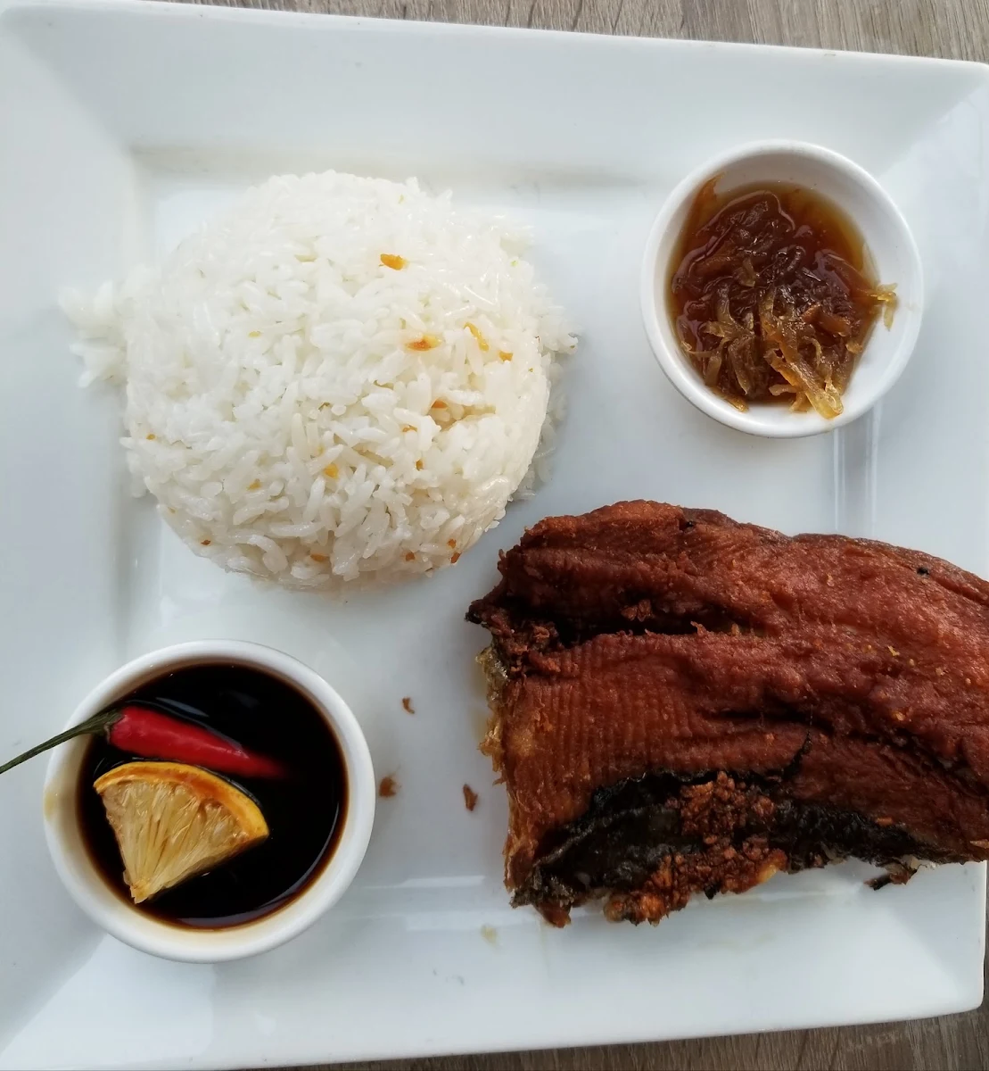 Boneless Milkfish with Garlic Fried Rice