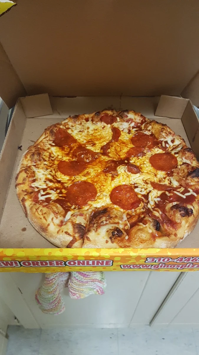 Pepperoni Pizza, Gino's Pizza - Hamilton Downtown