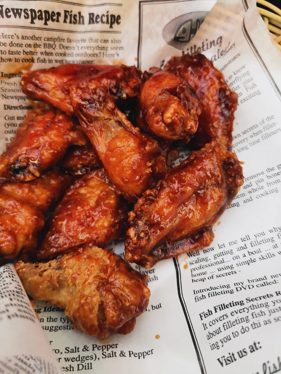 Roasted Garlic BBQ Wings