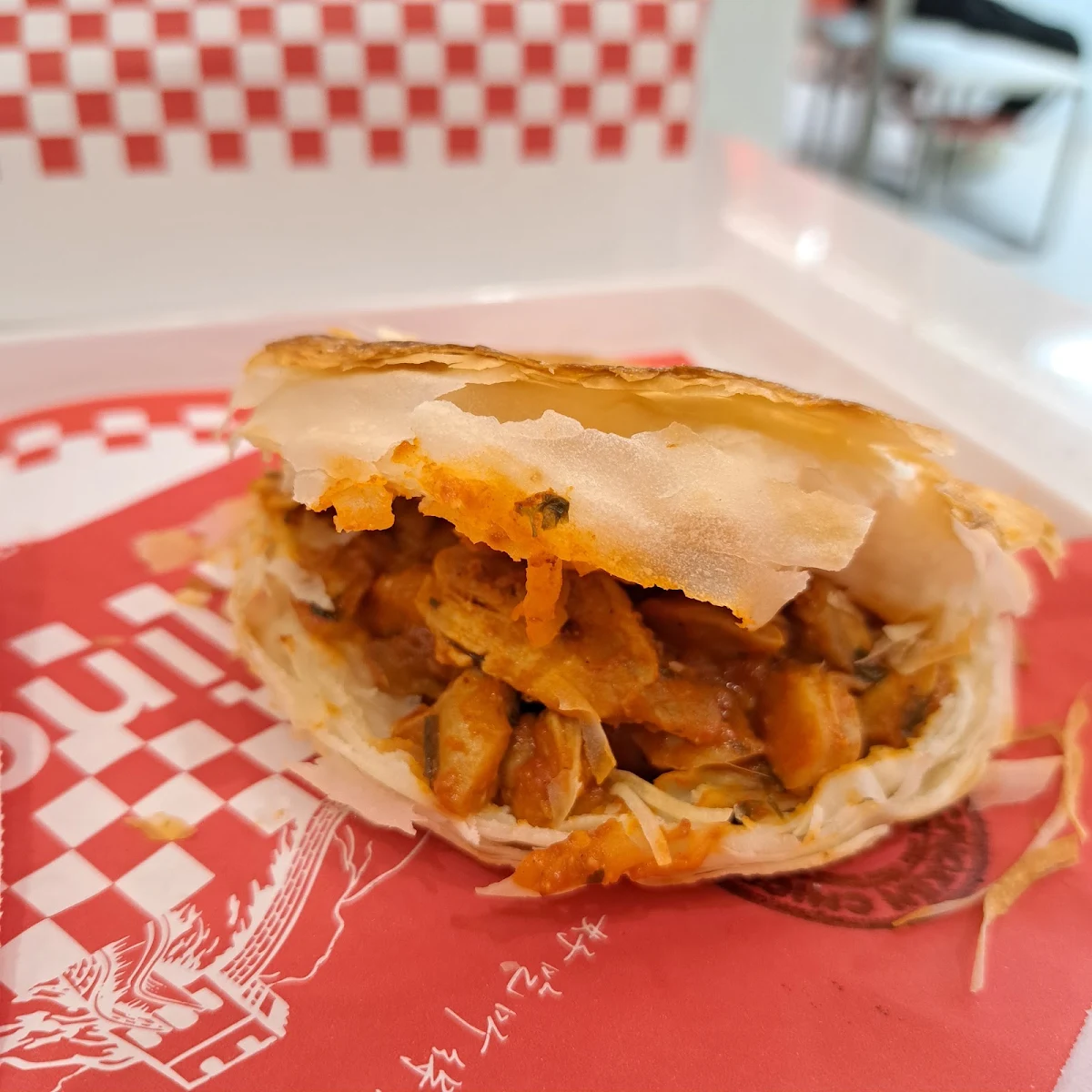 Butter Chicken Crispy Burger