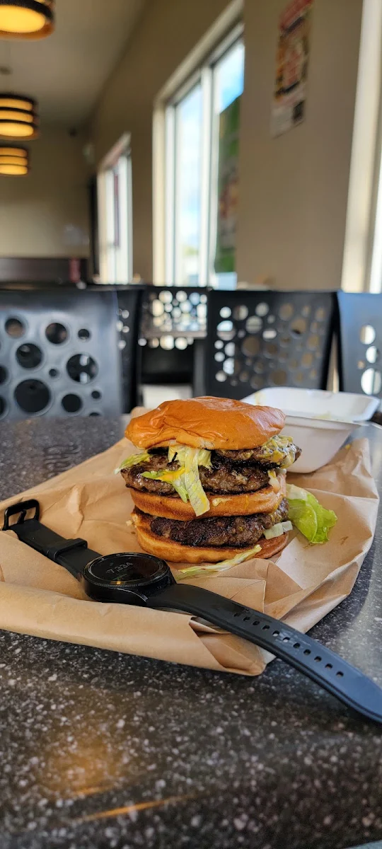 Triple Belly Buster Burger