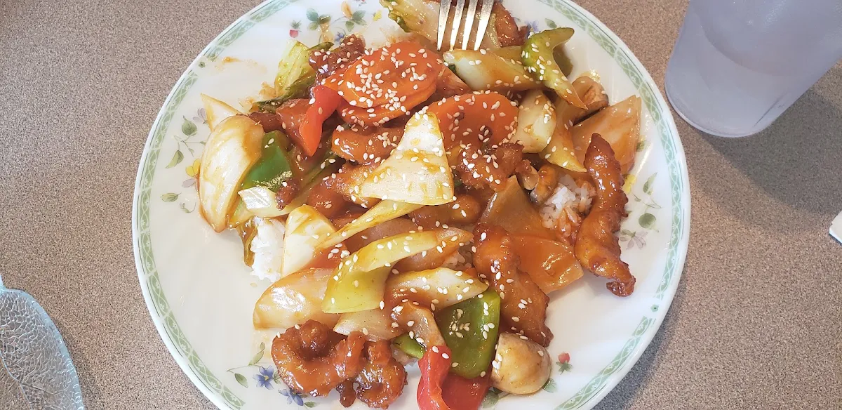 Sweet and Sour Chicken with Rice