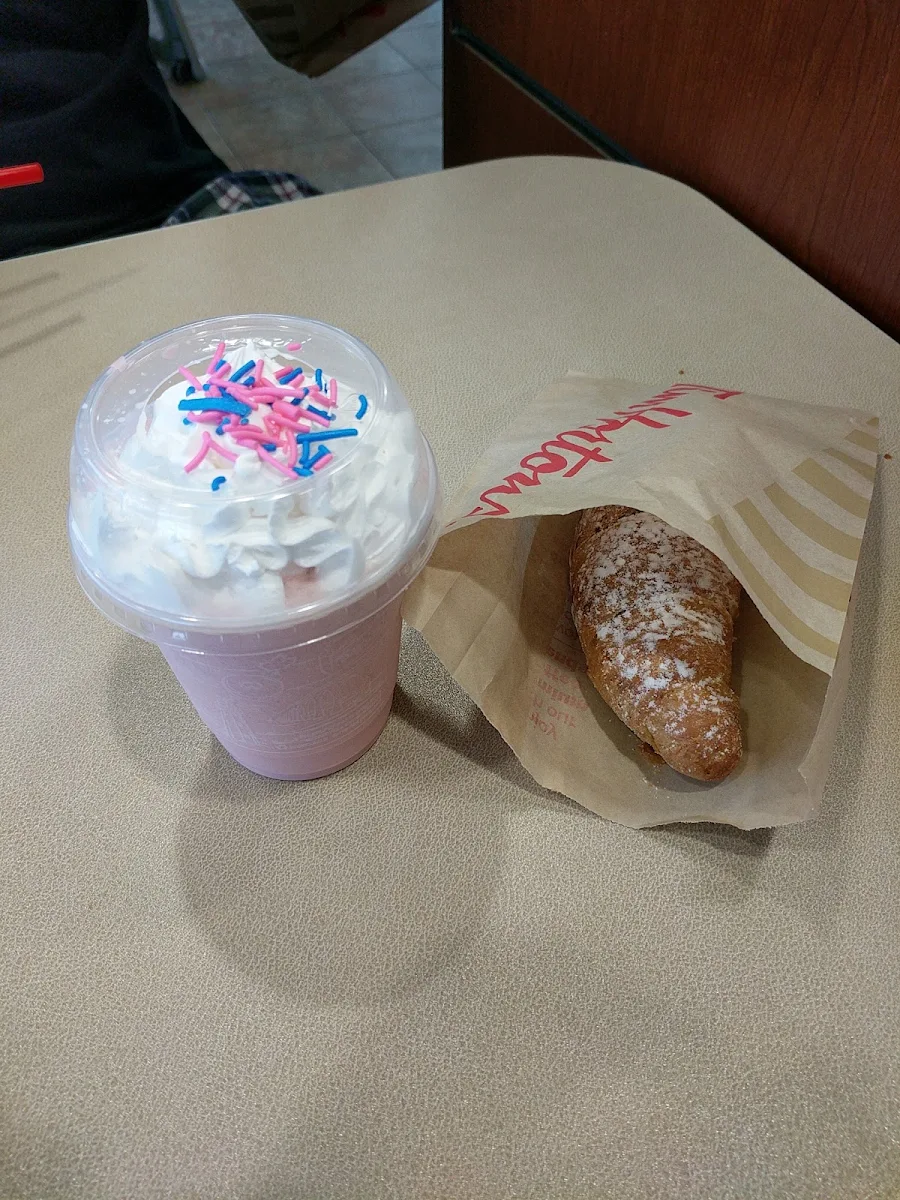 Cotton Candy Iced Capp & Chocolate Croissant