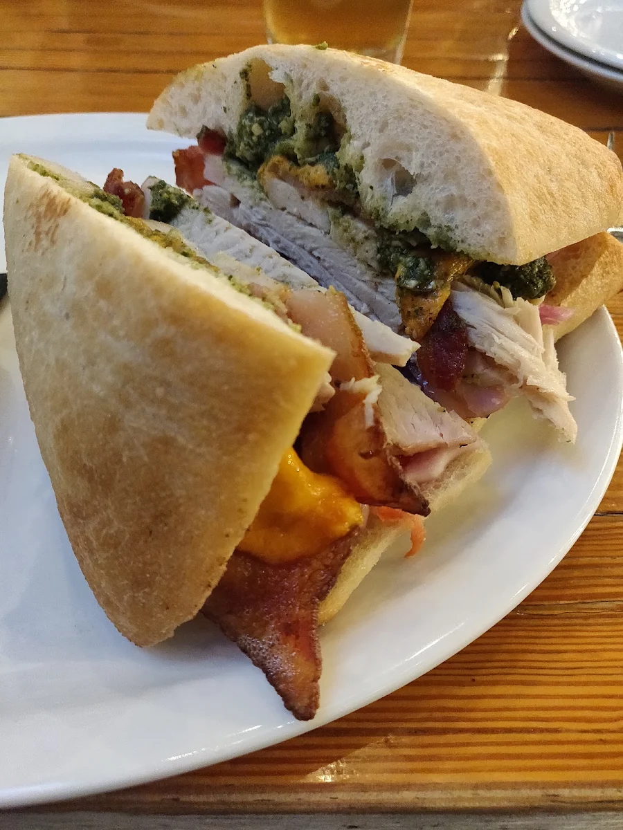 Smoked Turkey Pesto Sandwich
