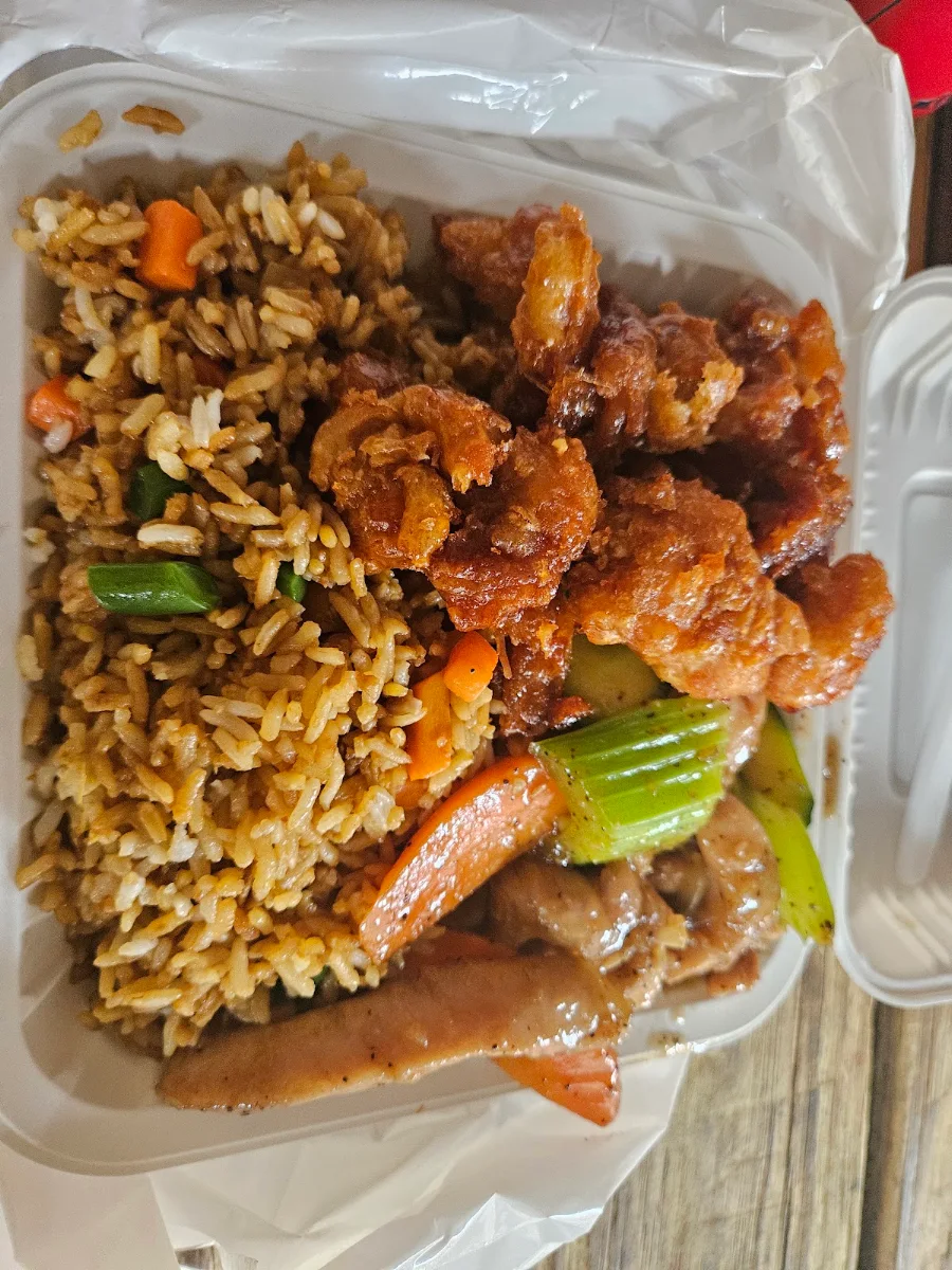 Crispy Ginger Chicken General Tao Chicken Fried Rice
