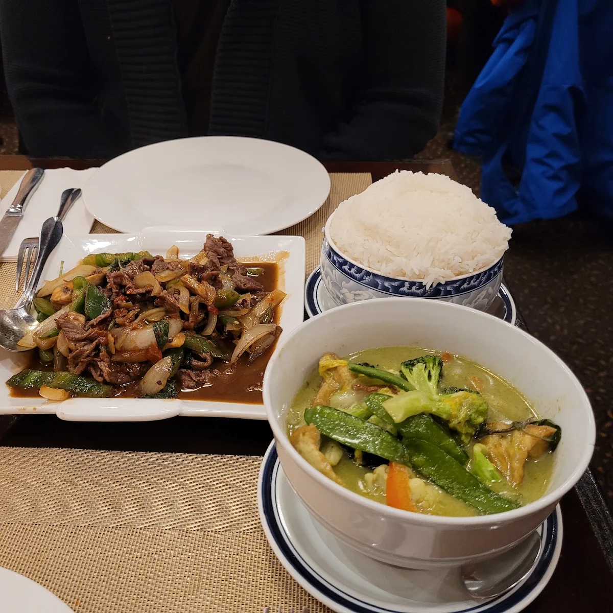 Pad Gra Pow Green Tofu Curry