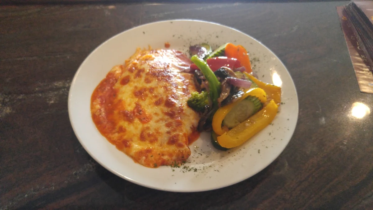 Veal Parmigiana with Vegetables