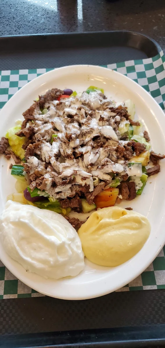 Beef Shawarma on Salad