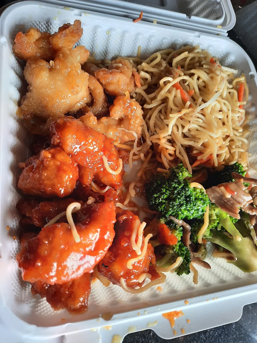 Chow Mein Sweet and Sour Pork Ginger Beef